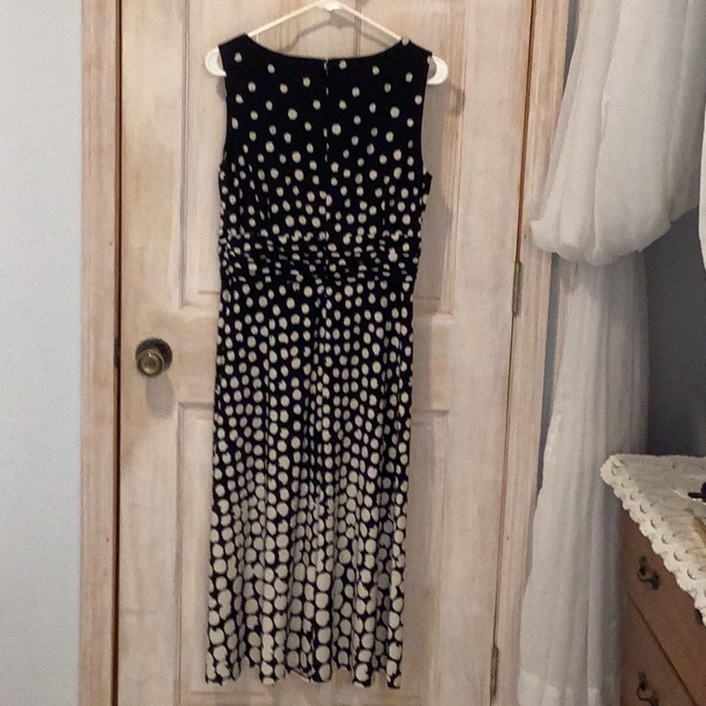 Christopher & banks Sleeveless Polka Dot Dress - Picture 3 of 8